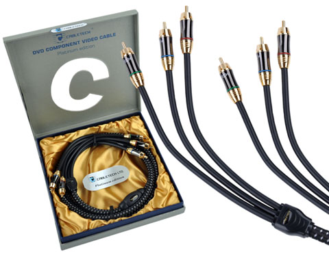 Kabel 3RCA-3RCA Component 1.8m Cabletech Platinum Edition - Kable Component