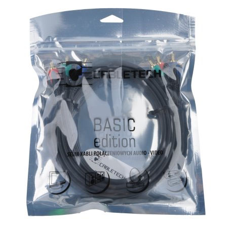 Kabel 3RCA-3RCA Component 1.8m Cabletech Basic Edition - Kable Component