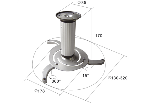 Monta sufitowy projektora LC-P2 170