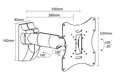 Uchwyt monitorowy LC-U1R 20/20Ci