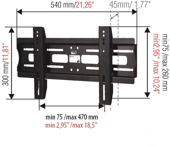 Uchwyt TV LC-CM1-40S