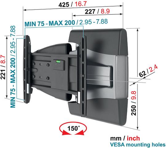 Uchwyt Vogels EFW8145 - Uchwyty do TV LCD / plazma / LED
