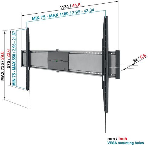 Uchwyt Vogels EFW8405 - Uchwyty do TV LCD / plazma / LED